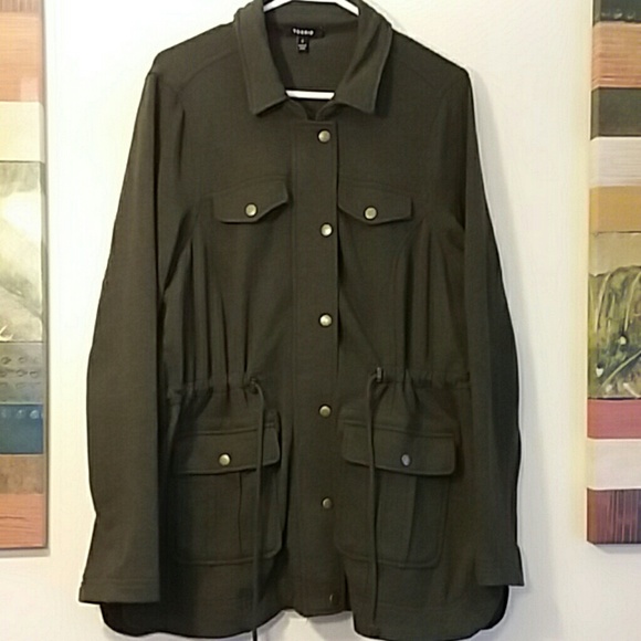 torrid Jackets & Blazers - Torrid French Terry Military Jacket size 0x